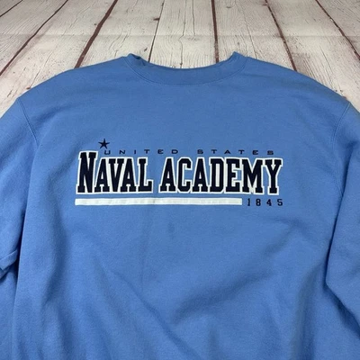Sudadera Campeón Academia Naval Azul Marino De Colección Adulto Grande Azul Para Hombre Foto 1 de 4