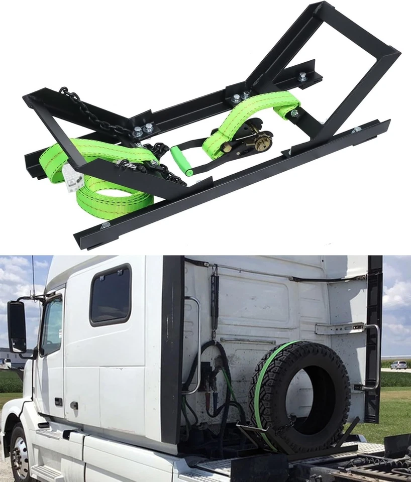 Semi Truck Spare Tire Rack Spare Tire Holder Spare Tire Carrier V2.0 Base Reinfo - image 1 of 4