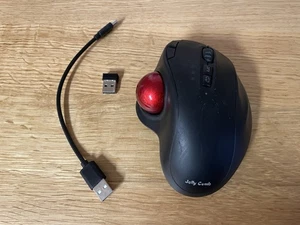 Jelly Comb Wireless Trackball Mouse Rechargeable Ergonomic Tested W/ Dongle - Picture 1 of 6