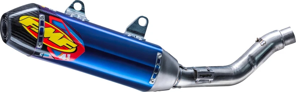 FMF Factory 4.1 RCT Titanium Slip-On Muffler Blue Honda CRF250R/RX 2025 - Image 1 of 1