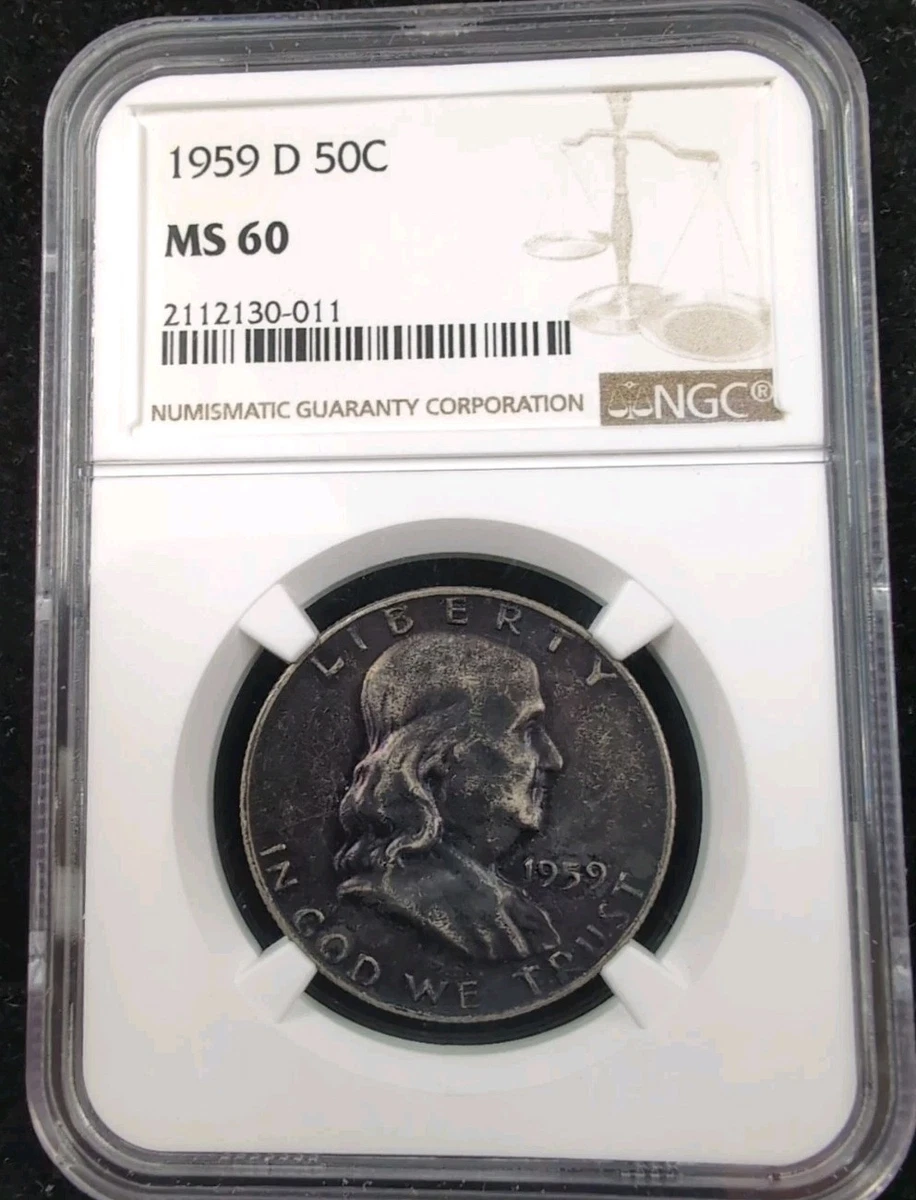 MS 60 Graded Franklin Half Dollars (1948-1963) for sale | eBay