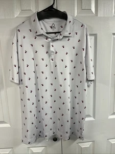 Deolax Polo Uomo Golf Camicia Stile Elasticizzato Stampa Bevanda Trasfusione - Bianco (XXL) - Foto 1 di 3