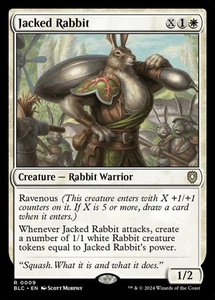 MTG Jacked Rabbit NM Bloomburrow Commander BLC English Magic Gathering card - Picture 1 of 3