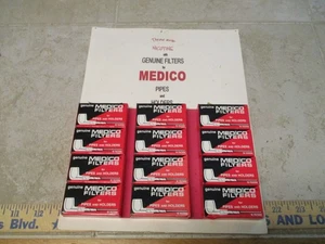 MEDICO FILTER PIPES 12 COUNT BACK DISPLAY CARD NEW OLD STOCK NEVER USED NOS Full - Picture 1 of 4
