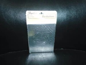 NOS VINTAGE PACK OF 6 PAPER ART 25TH ANNIVERSARY INVITATIONS - Picture 1 of 2