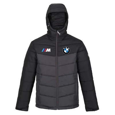 BMW M SPORT Mens Car Motor Sport Racing  Insulated Hooded Puffer Jacket Regatta - Image 1 of 3