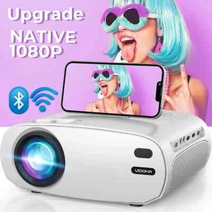 Portable Projector with WiFi and Bluetooth, 9500L Native 1080P Projector - Picture 1 of 8
