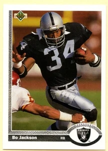 1991 Upper Deck Bo Jackson football card #154 Los Angeles Raiders - Picture 1 of 2