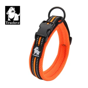 Dog Collar Truelove Air Mesh Soft Padded Adjustable Reflective XS S M L XL 2XL - Picture 1 of 25
