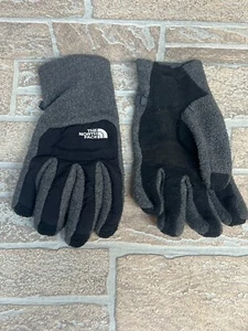 The North Face Denali Etip Gloves Grey Black Men's Winter Snow Insulated Medium - Picture 1 of 5