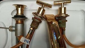 VINTAGE Gold Plated /Brass Faucet Set