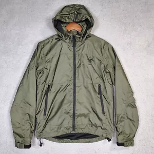 Boy Scouts of America Jacket Unisex Small Olive Green Wind Tech Hooded Outdoor - Picture 1 of 12