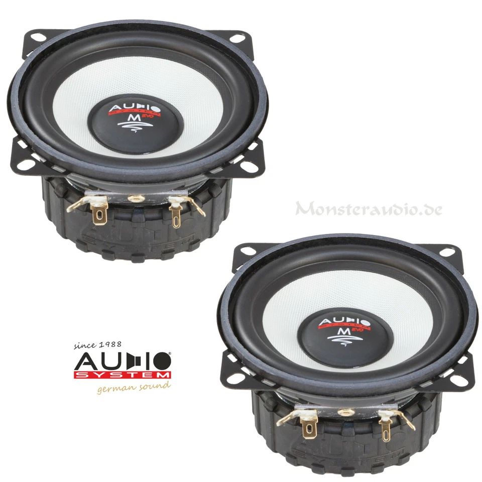 Audio System MS-100 EVO 10cm Kicker Mitteltöner Auto Lautsprecher 200 Watt MS100 - Bild 1 von 1