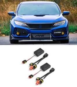 Fit 16-21 Honda Civic OEM LED Headlights to AlphaRex Conversion Harness Adapters - Picture 1 of 9