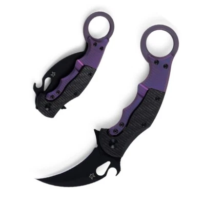 Brighten Blades Folding Knife 2.55" Elmax Steel Blade Titanium / Carbon Fiber - Image 1 of 4