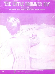 The Little Drummer Boy Sheet Music Christmas Song Katherine Davis Harry Simeone - Picture 1 of 3