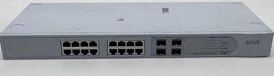 3 COM Baseline Switch 2816-SFP Plus 16-Port 3C16485 No Power Cord - Image 1 of 4