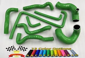 SILICONE HOSES fit LANCIA DELTA HF INTEGRALE EVO 2.0 8V TURBO 1987-1994 GREEN - Bild 1 von 6