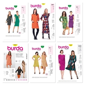 Vestidos para mujer Burda. Patrón de costura.  Sin usar. Tallas Surtidas Nuevas - Imagen 1 de 30