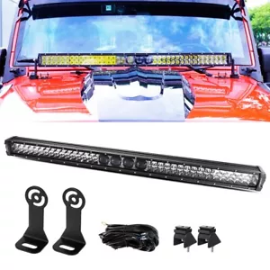 AUXBEAM 42" LED Light Bar 5D-PRO Driving Fog Lamp + DT Wiring OffRoad Truck SUV - Foto 1 di 12
