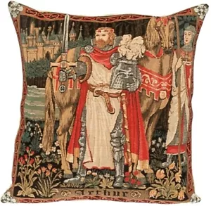 NEW 13" X 13" KING ARTHUR BELGIAN TAPESTRY CUSHION COVER WITH ZIP CLOSURE, 1222 - Picture 1 of 6