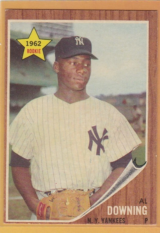 1962 TOPPS BASEBALL AL DOWNING ROOKIE #219 YANKEES VGEX *72627 - Image 1 of 1