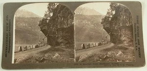 MOUNTAIN ROAD HARDANGER NORWAY STEREOVIEW 1903 - Imagen 1 de 2