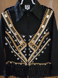 WESTERN PLEASURE SHOW SHIRT VEST JACKET HORSEMANSHIP SHOWMANSHIP XL - Picture 1 of 2