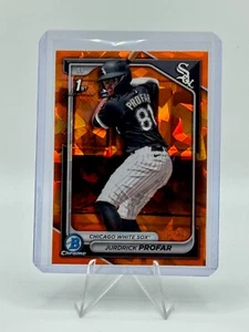 2024 Bowman Chrome Sapphire Jurdrick Profar 1st Chrome Prospect Orange /25 - Picture 1 of 2