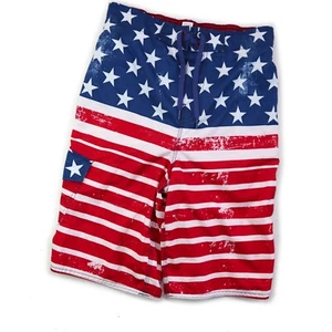 EE. UU. Pantalones Cortos de Tablero Joe Boxer Baúles Rojo Blanco y Azul Talla M - Imagen 1 de 8