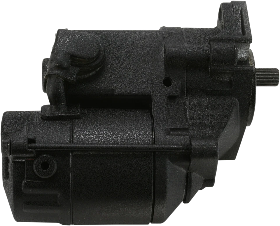 TERRY COMPONENTS Starter Motor - Fits Harley Davidson - Black Wrinkle 771594 - Image 1 of 1