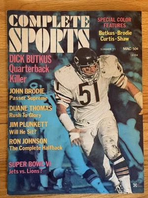 Deportes completos Dick Butkus Chicago Bears Quarterback Killer 1971 fotos en color Foto 1 de 4