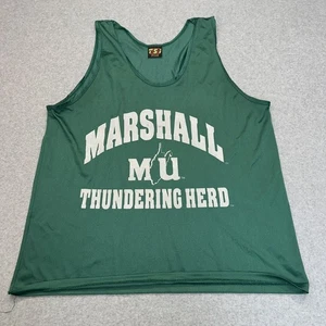 Vintage Marshall University Thundering Herd Mesh Tank Top Mens Size XL TSI USA - Picture 1 of 7