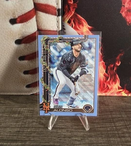 2025 Topps Holiday Baseball - Pete Alonso #H34 Light Blue White Glitter - Bild 1 von 2