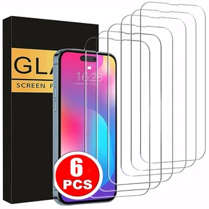 PACK Protector de Pantalla de Cristal Templado para iPhone 17 16e 16 Pro Max 15 14 13 12 6 - Imagen 1 de 10