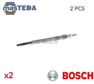 0 250 404 001 ENGINE GLOW PLUGS BOSCH 2PCS FOR FIAT SCUDO 1.6 D MULTIJET 1.6L - Image 1 of 4