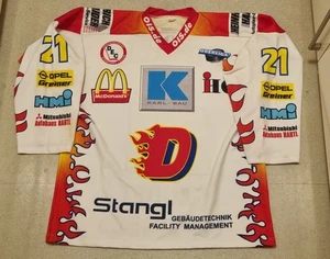DEGGENDORFER EC Trikot Oberliga, DEB 21 Gaudet, Arcobräu, matchworn (?) SELTEN - Bild 1 von 6