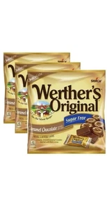 Werther's Original Sugar Free Caramel Chocolate Hard Candies 2.75 oz, 3 pack - Picture 1 of 9