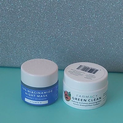 FARMACY 10% NIACINAMIDE NIGHT MASK VITAMIN B 9ML &Cleansing Balm 12ml, New - Image 1 of 4