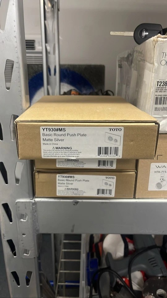 TOTO YT930#MS Básico Redondo Doble Botón Pulsador Plateado Mate Foto 1 de 1