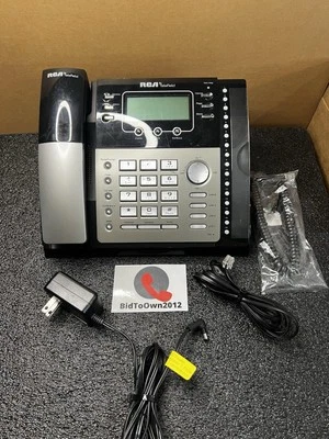 RCA 25424RE1 Four-Line Phone with Caller ID - Black *Refurbished* - Image 1 of 4