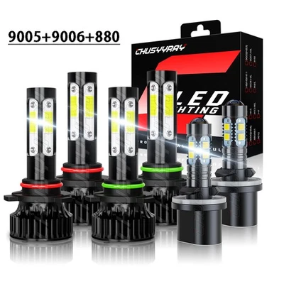 For Saturn Vue 2002-2007 6000K Front LED Headlight Kit + Fog Light 6 Bulbs Combo Foto 1 de 4