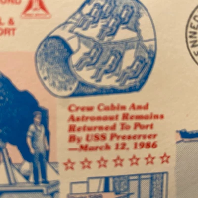 Shuttle STS-51L Challenger Disaster USS PRESERVER RETURNS CREW CABIN & REMAINS - Image 1 of 4