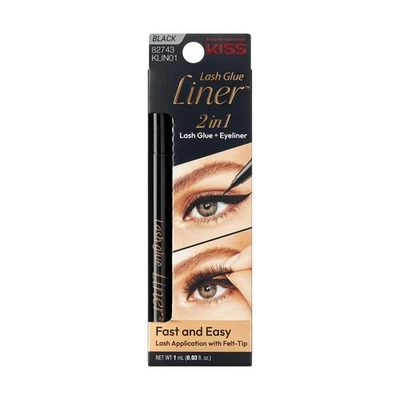 2-in-1 Eyelash Adhesive Eyeliner Matte Finish Easy Application 0.03 Fl Oz Black - Image 1 of 4