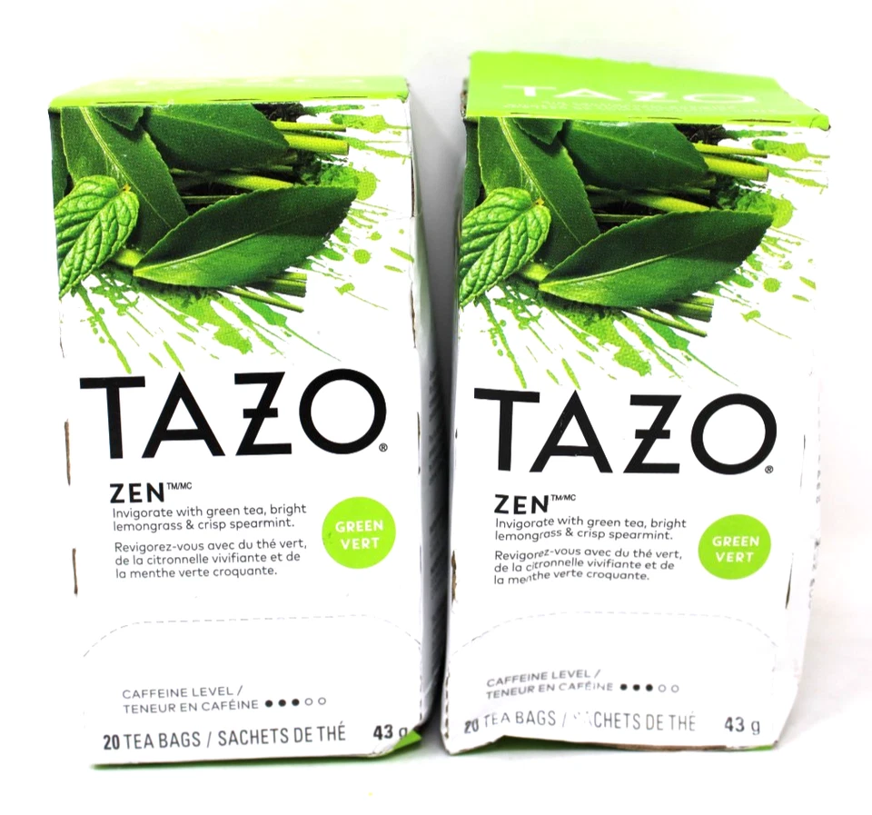 Bolsa de té Tazo Zen 002146 Earl gris 20/caja 2 cajas 40 en total Foto 1 de 1