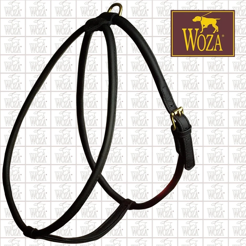 WOZA Premium Chow-Chow Hundegeschirr Vollleder Rundgenäht von Handgenäht H2755X - Bild 1 von 1