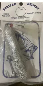 Rare Vintage Striper Delight Bass Fishing Lure SD-314 Floater NOS 3 1/4”, 3/4oz - Picture 1 of 4