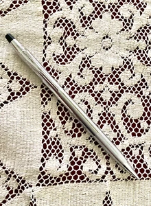 Cross Bleistift, Made in USA, silberfarben, funktioniert schreibt gut - Bild 1 von 3