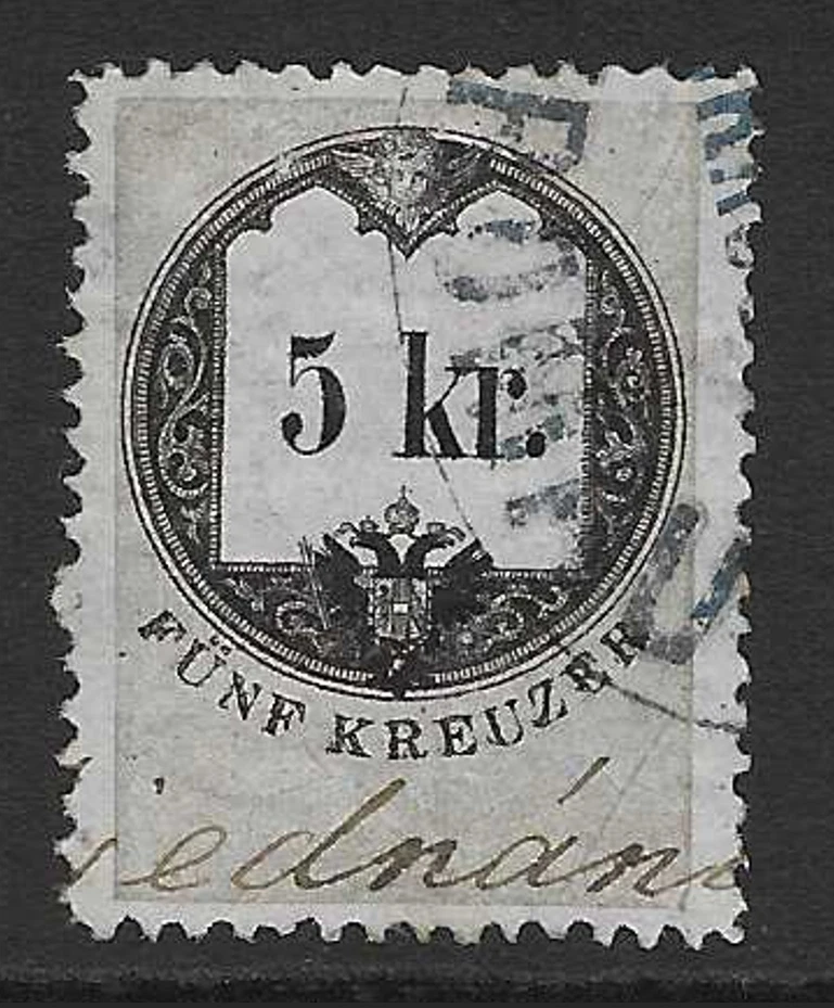 Austria 1860s 5kr Used Pink - S32389 - Image 1 of 1