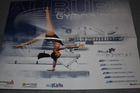 AUBURN TIGERS 2012 WOMENS GYMNASTICS POSTER Cover